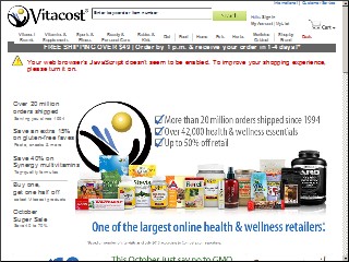 Web site www.vitaminsplus.com, Vitacost.Com Inc